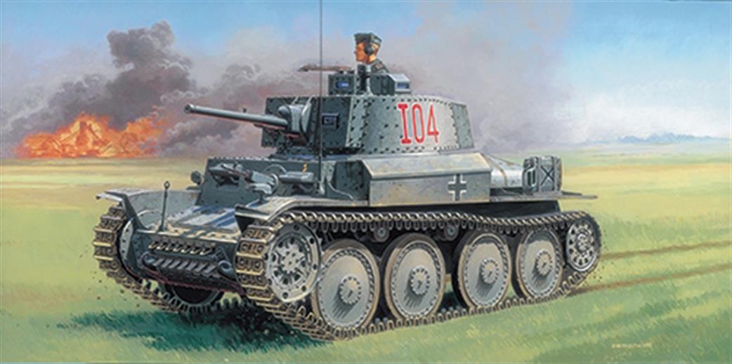 Italeri 1/35 6489 German Pz.Kpfw 38 (t) Ausf F Kit