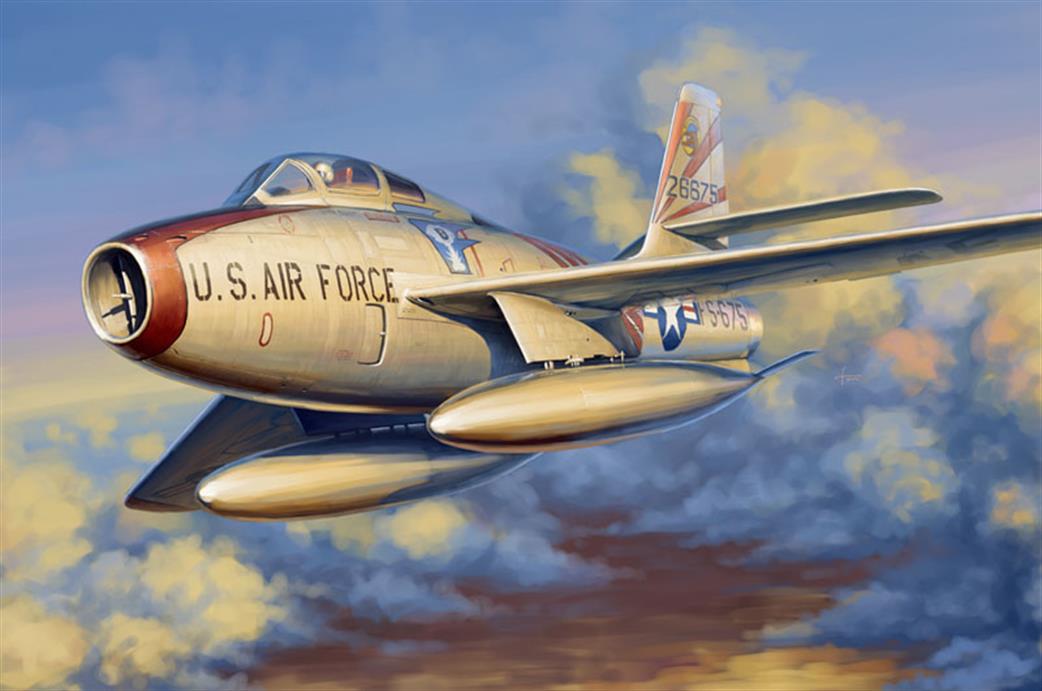 Hobbyboss 1/48 81726 F-84F Thunderstreak US Airforce Plastic Kit