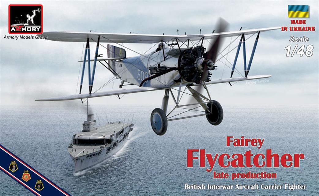 Armory 1/48 AR48002 Fairey Flycatcher Late Version With Jaguar Engine Plastic Kit