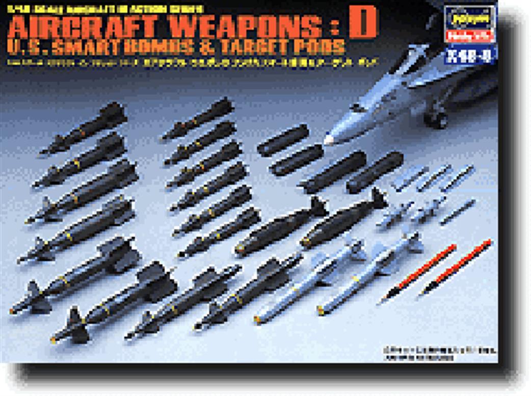 Hasegawa 1/48 36008 Aircraft Weapons Set Smart Bombs And Target Pods