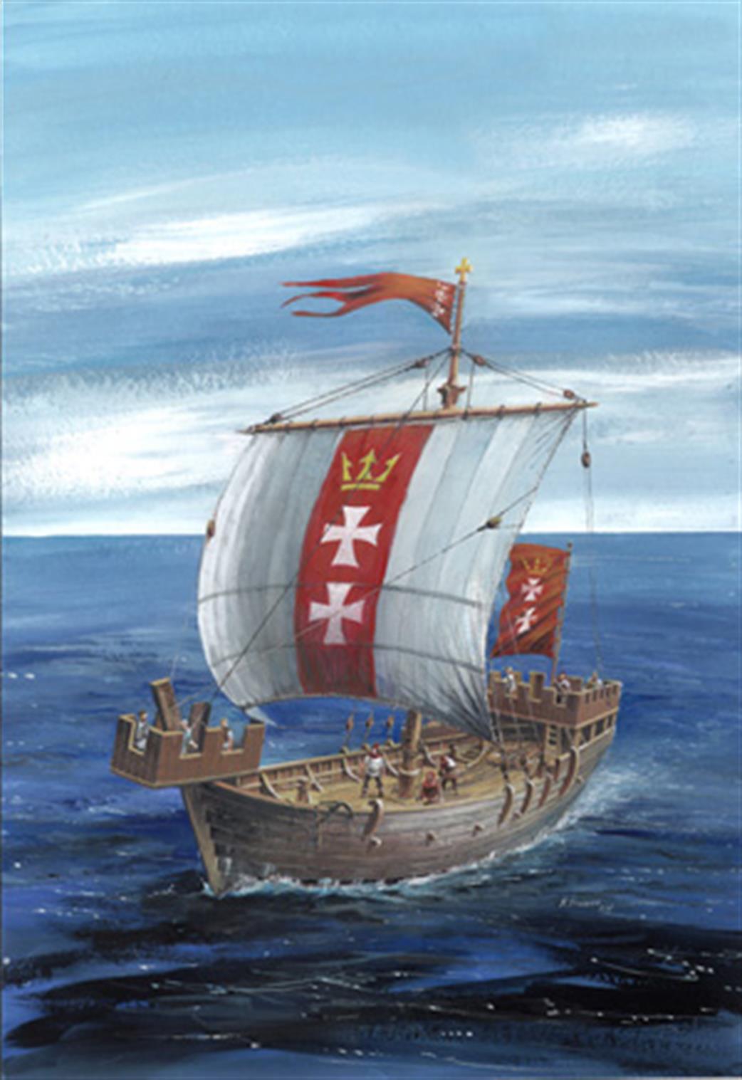 Zvezda 9018 Hansa Kogge Medieval Era Ship 1/72