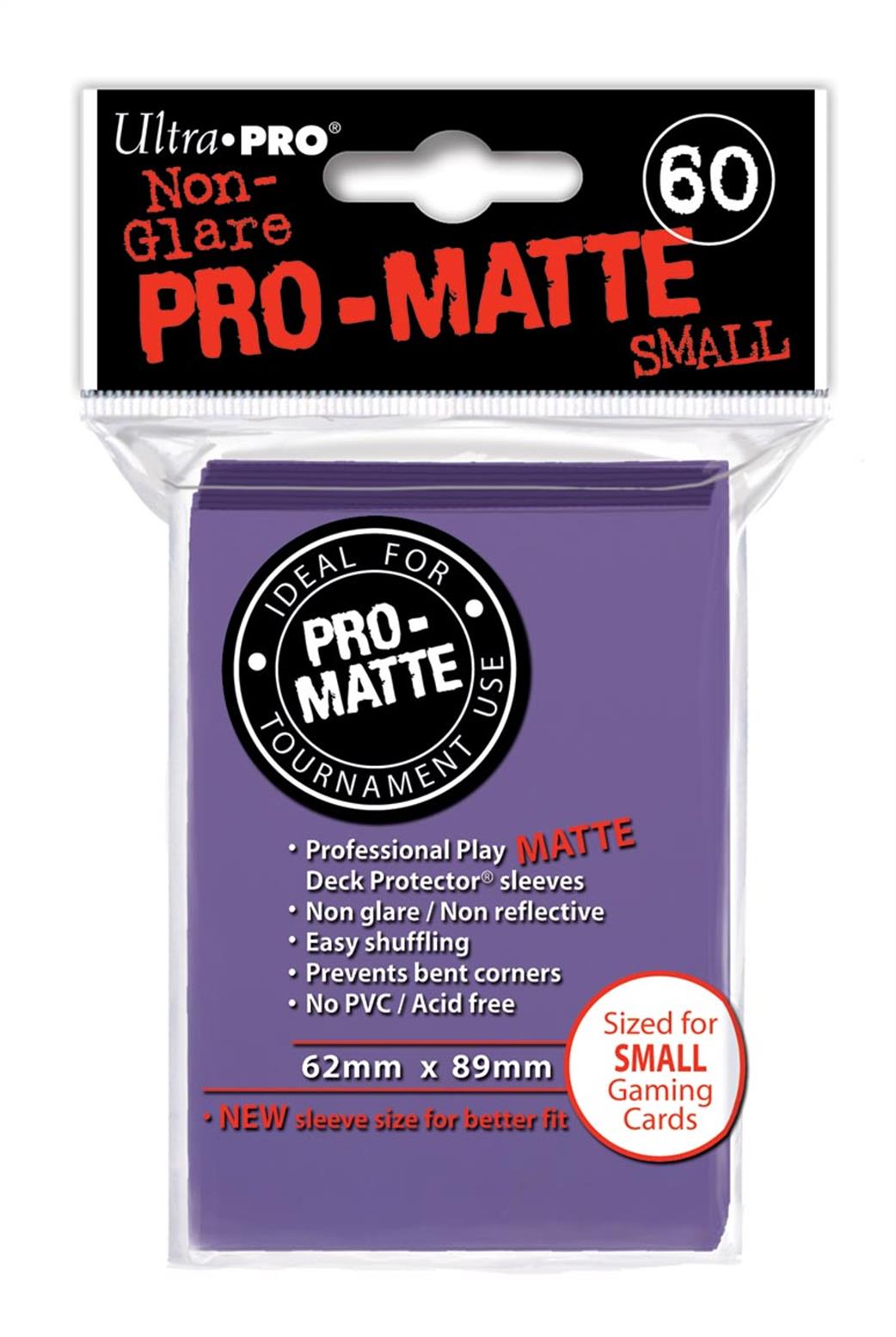 Ultra Pro  84269 60 Small Pro-Matte Purple Deck Protectors