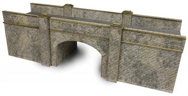 Metcalfe N Stone Railway Bridge Kit PN147Beautifully detailed bridge with the option to make the top side single or double track. This kit can be combined with the retaining walls to create an impressive scenic feature.Size including wing walls: 223 x 75mmSize without wing walls: 105 x 75mmArch 63w x 42h mm