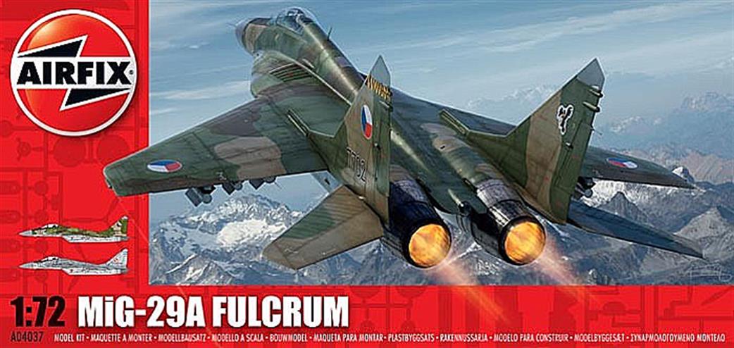 Airfix 1/72 A04037 Russian Mig 29 Fulcrum Air Superiorty Fighter Kit