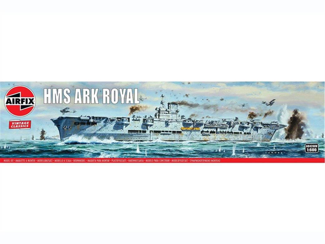 Airfix 1/600 A04208V HMS Ark Royal Aircraft Carrier WW2 Kit