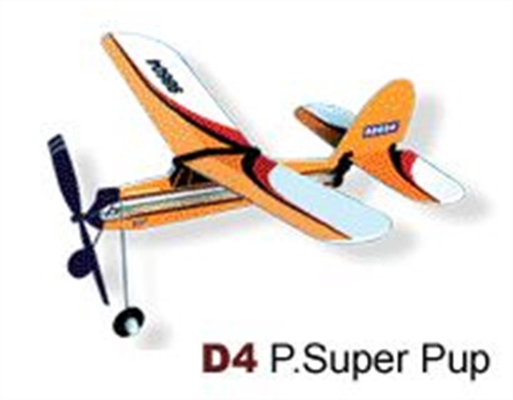 Lyonaeec  98604 D4 Piper Super Pup Rubber Powered Aircraft