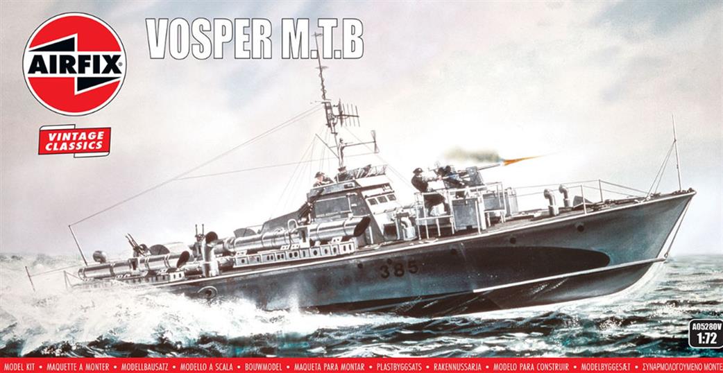 Airfix 1/72 A05280 RN Vosper Motor Torpedo Boat World War 2 Vintage Classic Kit