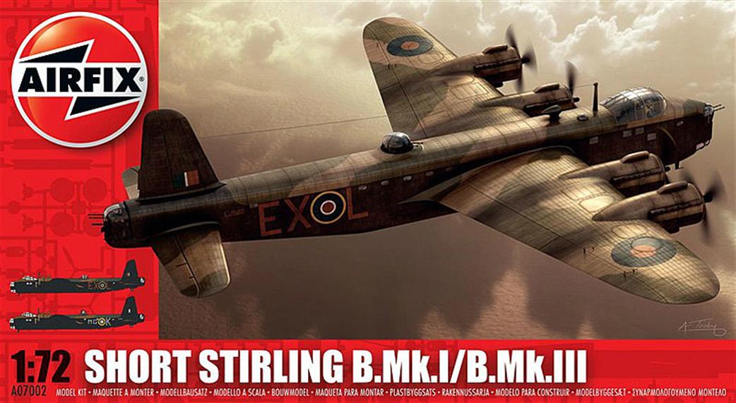 Airfix 1/72 A07002 RAF WW2 Short Stirling B1/111 Bomber Kit B1/111