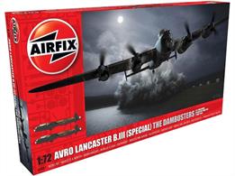 Airfix A09007 1/72nd Dambuster Lancaster WW2 Bomber Aircraft Kit Number of Parts 239  Length 294mm  Wingspan 432mm