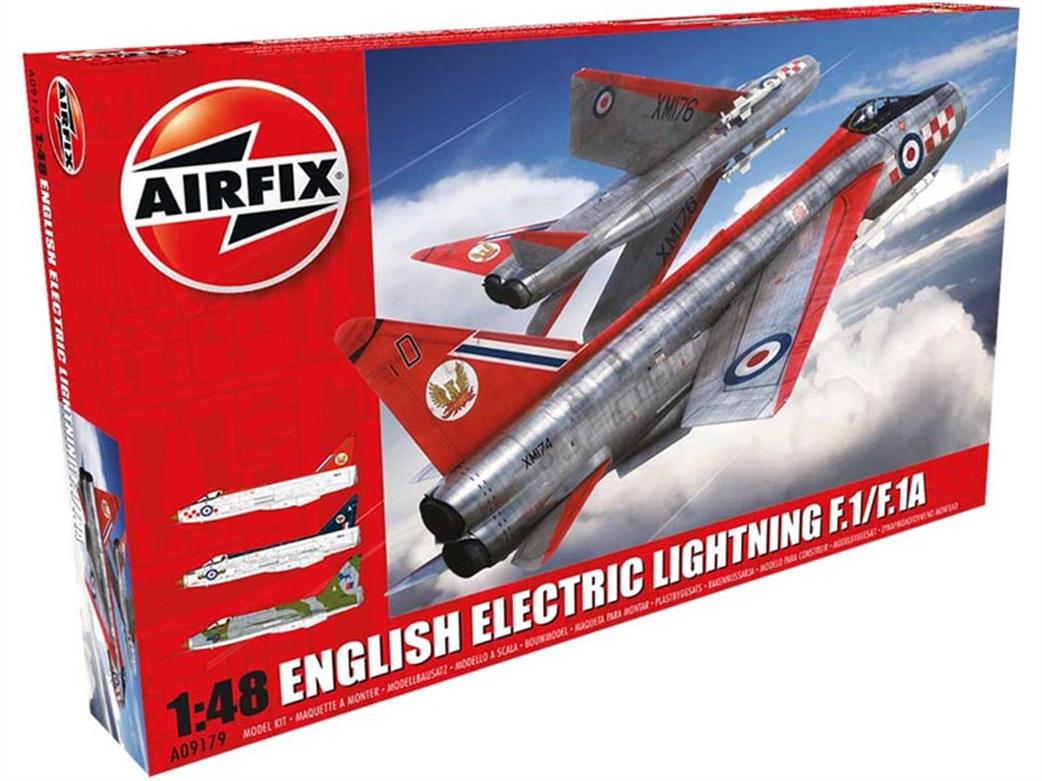 Airfix 1/48 A09179 Lightning F1/F1A/F2/F Jet Interceptor Aircraft Kit