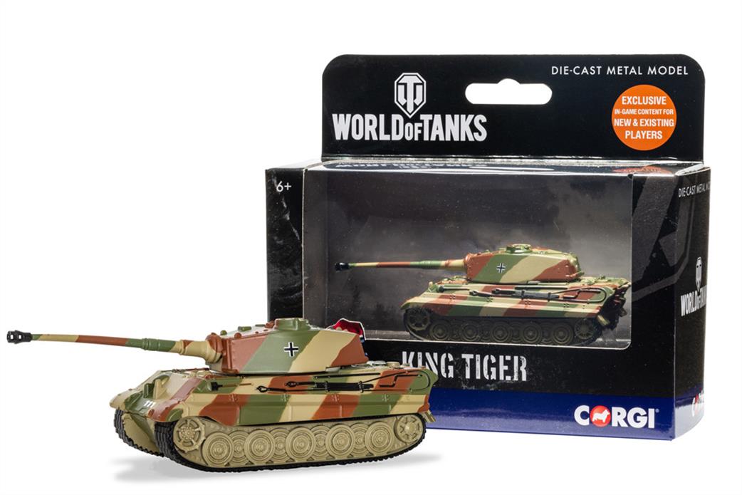 Corgi WT91207 World of Tanks King Tiger Tank Model