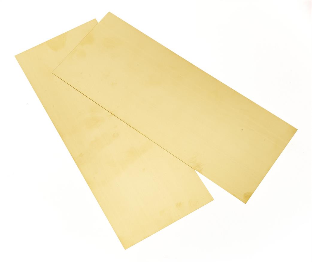 Albion Alloys  SM7M Brass Sheet  0.4mm 100mm x 250mm 1 Piece