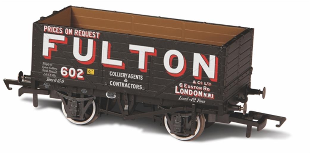 Oxford Rail OO OR76MW7018  Fulton & Co. London 602 7 Plank Open Wagon