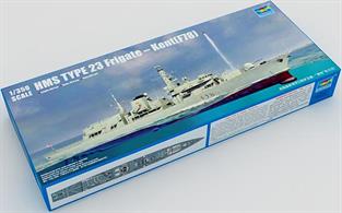 Trumpeter 1/350 Royal Navy RN Type 23 Frigate HMS Kent F78 Kit 04544Glue and paints are required
