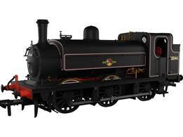 DCC sound fitted model of British Railways number 68846, the preserved ex-GNR/LNER class J52 0-6-0ST saddle tank engine believed to be the only member of the class to be painted in British Railways lined black with the later lion holding wheel crest, noted at Hornsey shed in September 1958.This Rapido Trains model has been carefully designed from works drawings and historical images to allow a wide range of options to be produced covering the long lives of thee distinctive engines. The chassis features a smooth-running mechanism, factory-installed speaker and a warming firebox glow.
