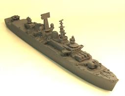 MT Minatures MTM038 a resin, white metal kit with photo etched parts and decals of a Batch 2 Royal Navy RN County Class Destroyer HMS Glamorgan.