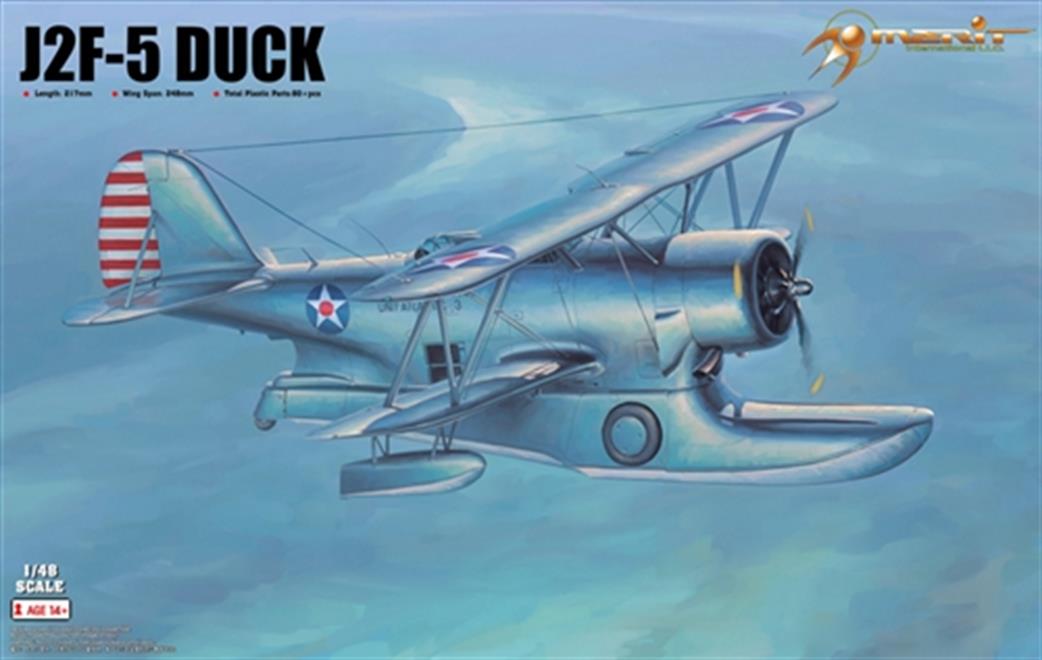 I Love Kit - Merit International 1/48 64805 Grumman J2F-5 Duck Float Plane Plastic Kit