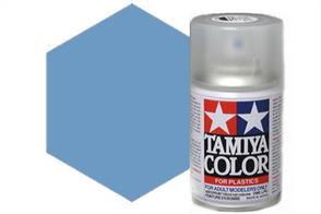 Tamiya TS58 Synthetic Lacquer Spray Paint Pearl LIght Blue 100ml TS-58These cans of spray paint are extremely useful for painting large surfaces, the paint is a synthetic lacquer that cures in a short period of time. Each can contains 100ml of paint, which is enough to fully cover 2 or 3, 1/24 scale sized car bodies.