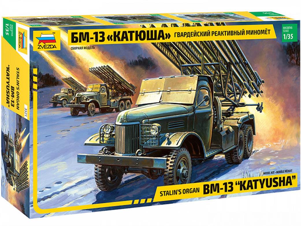 Zvezda 3521 Stalin's Organ BM-13 Katjusha Rocket Launcher Kit 1/35
