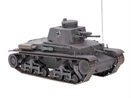 &nbsp;Finely detailed and engraved surfaces- Injection Moulded Tracks with individual Links and Segments- Faithfully reproduced Drive System- Rotating Turret- Elevating 3,72 cm KwK 43 L/40 Gun- On-board Tools- Authentic Decal Set for two versions (Wehrmacht and Rumanian Army):- 6. Panzer Division, Polenfeldzug, September 1939- Rumänische Armee, 1941Colors: 2 8 9 78 83 91 363 382