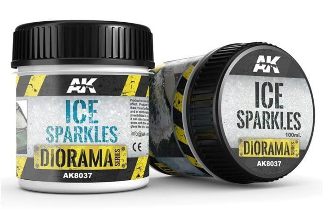 AK Interactive  AK8037 Ice Sparkles 100ml Pot For Dioramas