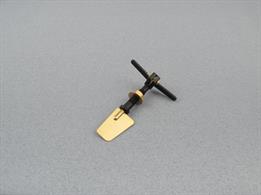 Comprising of a brass rudder riveted to shaft. Glass filled nylon outer bearing, brass nut and washer, rubber sealing ring, glass-filled tiller arm with clamp fitting.Mirco rudder blade.