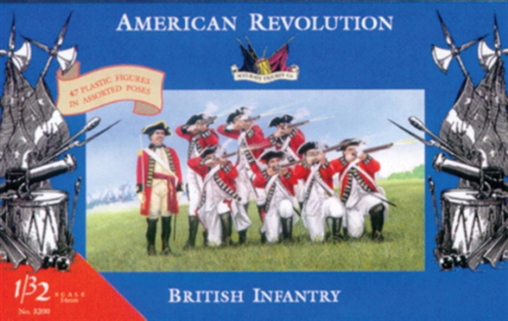 Accurate Figures 1/32 3200 British Infantry Series 1 (American Revolution)