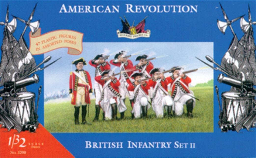 Accurate Figures 1/32 3208 British Infantry Series 2 American Revolution Figure Set