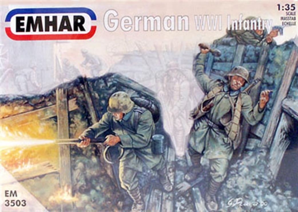 Emhar 1/35 EM3503 German WW1 Infantry Unpainted plastic figures