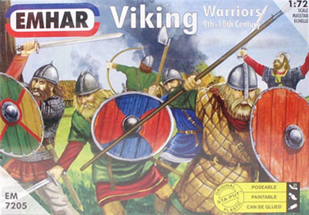 Emhar EM7205 Viking Warriors from the 9th-10th Century Figures 1/72