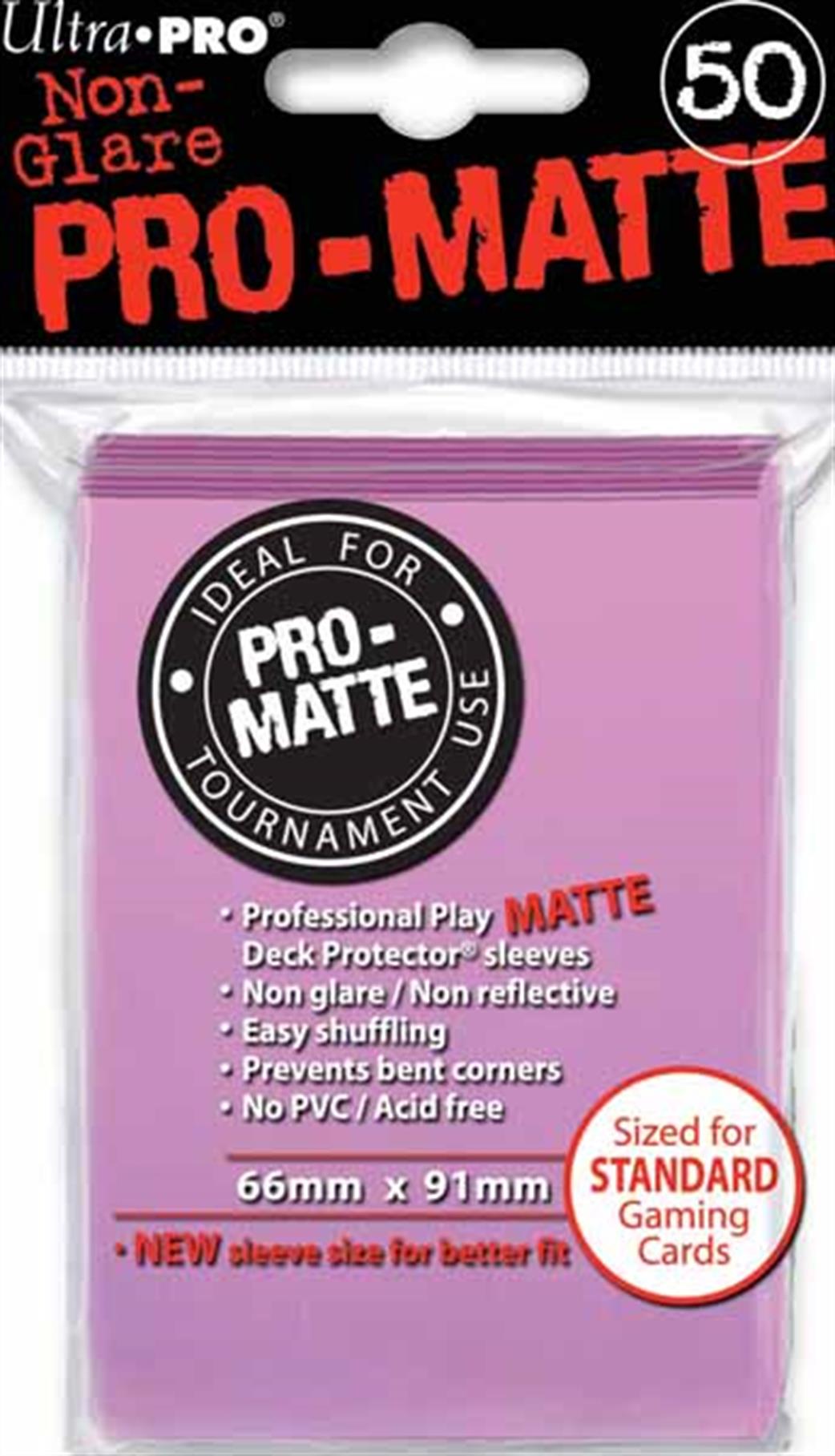 Ultra Pro 84185 50 Pro-Matte Pink Deck Protectors