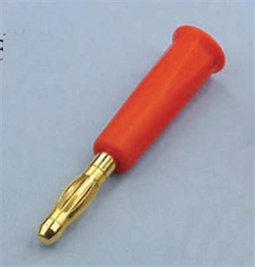 Expo  23068 4mm Plug & Gold Connector (Pair) Red And Black