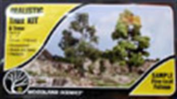 Woodland Scenics Realistic Tree Kit 3" - 7" (x6) TR1112