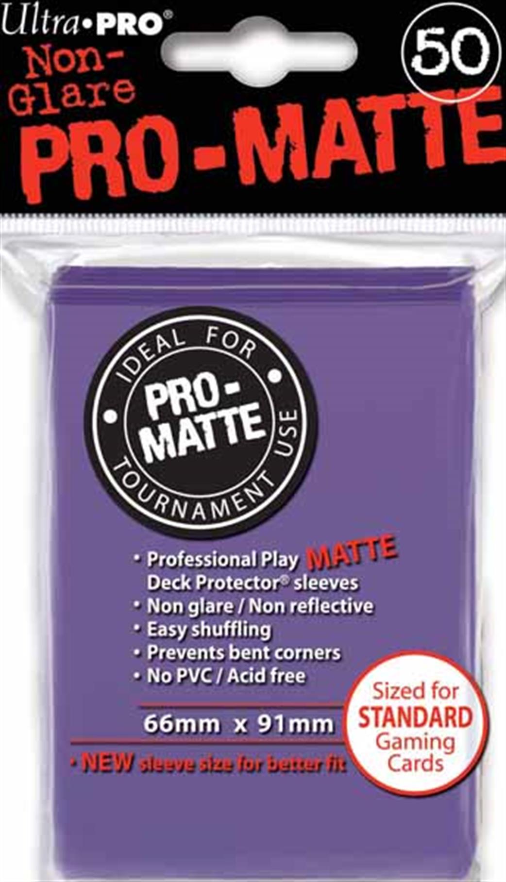 Ultra Pro  84187 50 Pro-Matte Purple Deck Protectors
