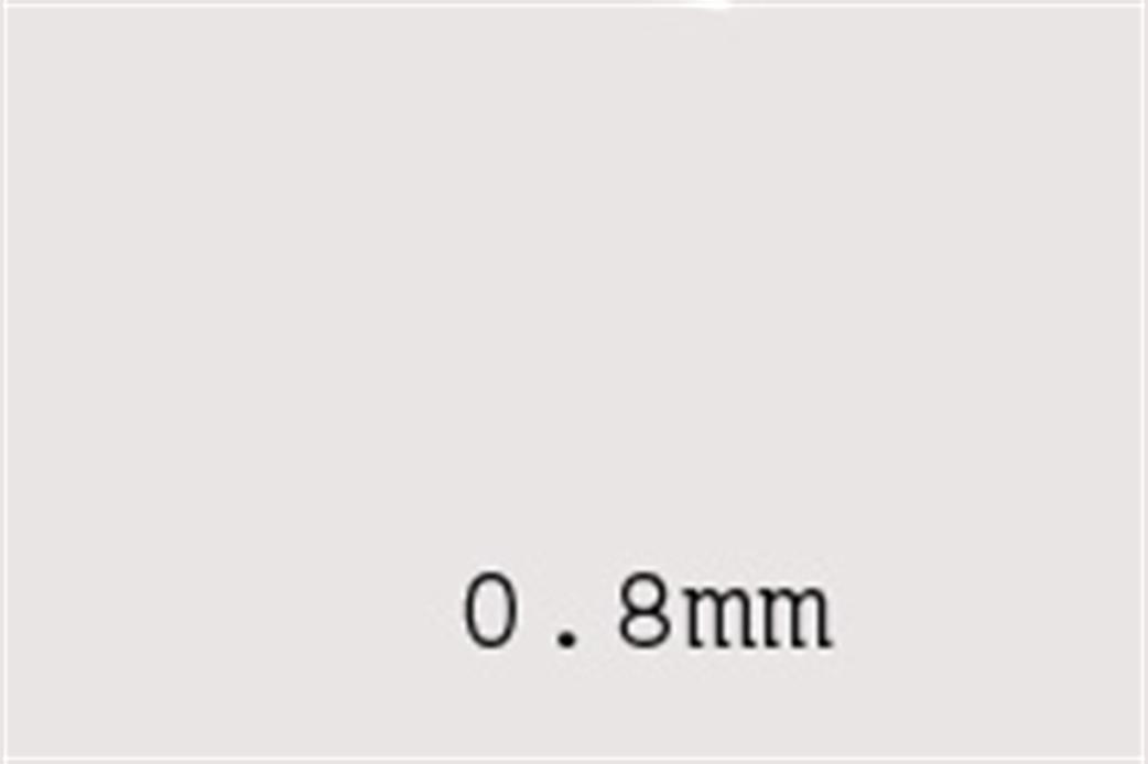 Plastruct 91103 0.8mm Styrene Sheet Pack of 5 Sheets SSS103