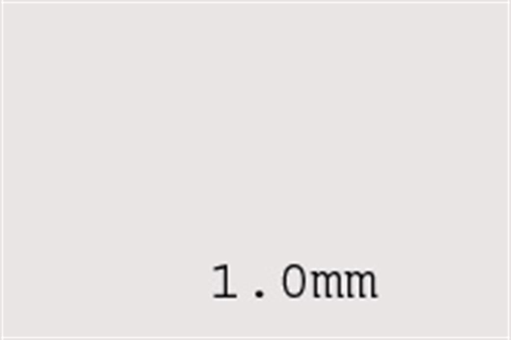 Plastruct 91104 1.0mm Styrene Sheet Pack of 4 Sheets SSS104