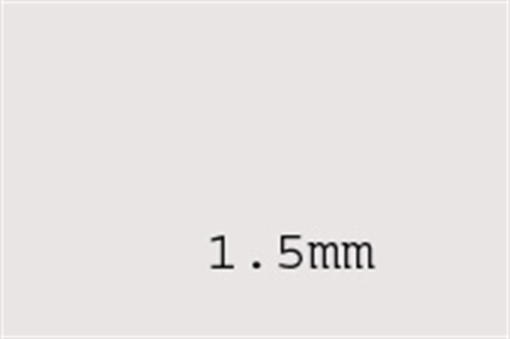 Plastruct  91105 1.5mm Styrene Sheet (Pack of 3 Sheets SSS106)