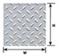 Styrene sheet embossed with diamond plate patterning suitable for 1/16 scale suitable for G gauge narrow gauge model trains.Pack of 2 sheets, measures 175 x 300mm (6Â¾ x 11Â¾in) approx.