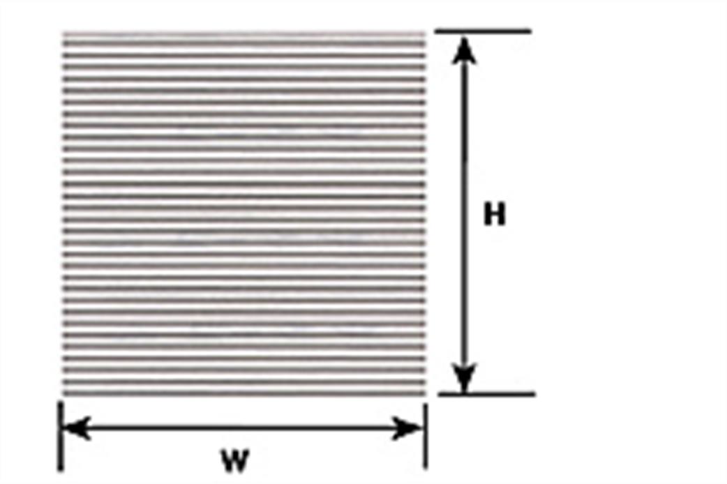 Plastruct 91510 N Corrugated Sheet (S-10)
