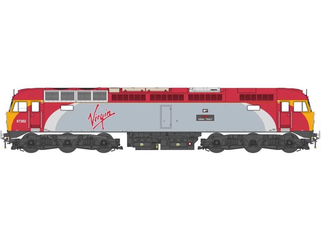 Heljan OO 5706 Virgin Trains 57302 Virgil Tracy Class 57 Thunderbird Locomotive