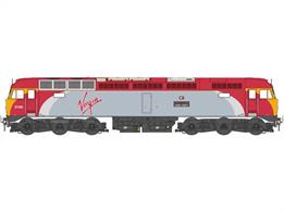 1:76 Scale model of a Class 57 Diesel Locomotive decorated in Virgin Trains livery. This model features lots of expertly applied details as based on the prototype, a high level of body detail and excellent running characteristics.