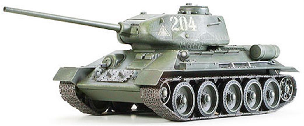 Tamiya 1/35 35138 Russian T-34/85 Tank Kit WW2
