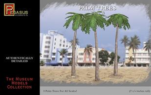 3 palm trees for all scales • 28mm painted plastic scenery from Pegasus, requires assembly