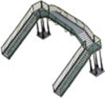 Spans two tracks from platform to platform or free standing at trackside level.  Push-fit assembly