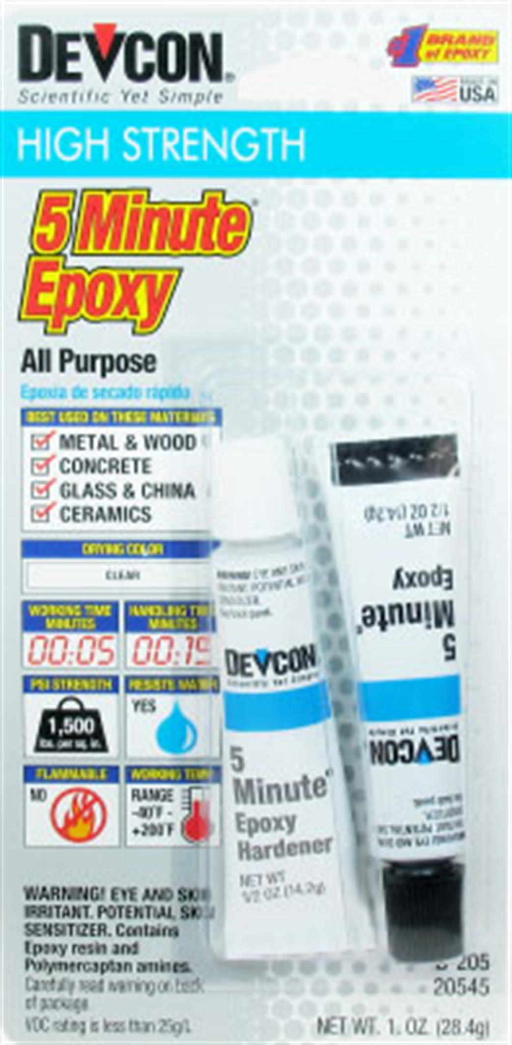 Devcon S206 Epoxy Glue 5 Min 71g Tube
