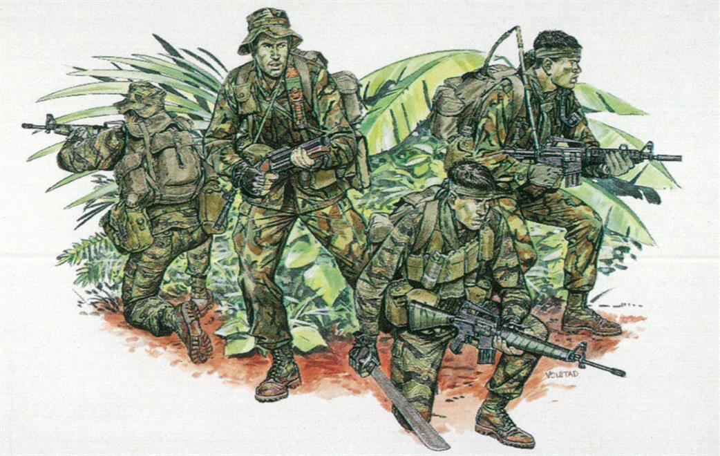 Dragon Models 1/35 3303 LRRP US Army Long Range Recon Patrol 4 piece Figures