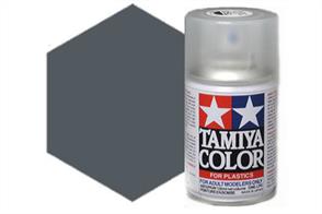 Tamiya TS66 IJN Grey(Kure) Synthetic Lacquer Spray Paint 100ml TS-66These cans of spray paint are extremely useful for painting large surfaces, the paint is a synthetic lacquer that cures in a short period of time. Each can contains 100ml of paint, which is enough to fully cover 2 or 3, 1/24 scale sized car bodies.