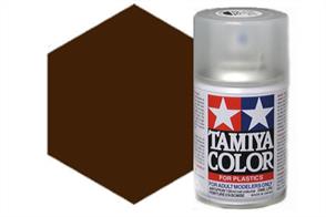 Tamiya TS69 Linoleum Deck Brown Synthetic Lacquer Spray Paint 100ml TS-69These cans of spray paint are extremely useful for painting large surfaces, the paint is a synthetic lacquer that cures in a short period of time. Each can contains 100ml of paint, which is enough to fully cover 2 or 3, 1/24 scale sized car bodies.
