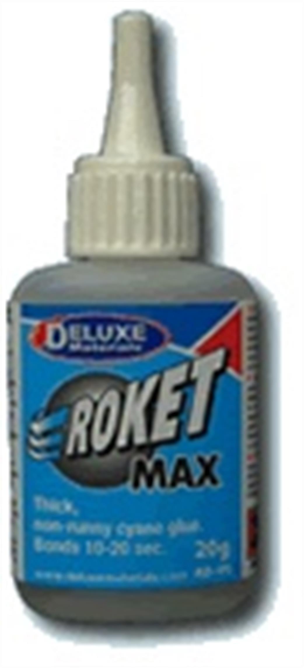Deluxe Materials  AD45 Roket Max Thick Cyano Super Glue 20g