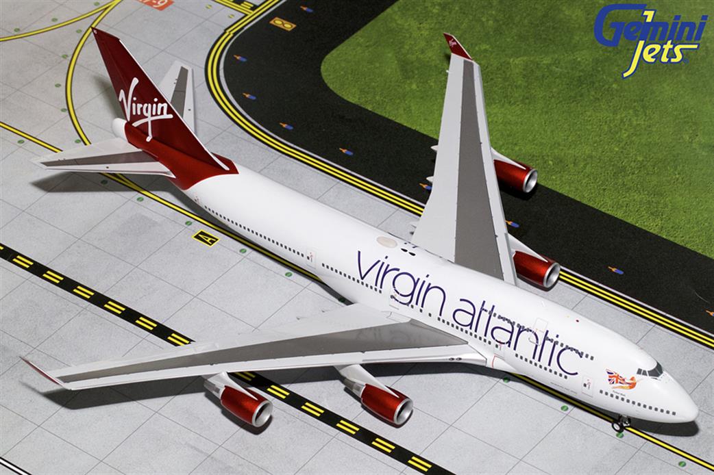 Gemini Jets 1/200 G2VIR766 Virgin Atlantics B747-400 G-VBIG Airliner Model